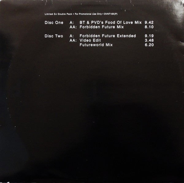 Paul van Dyk - Forbidden Fruit - Mint- (vg cover) 2x 12" Single Record 1997 Deviant UK Promo Vinyl - Trance / Progressive Trance - Shuga Records