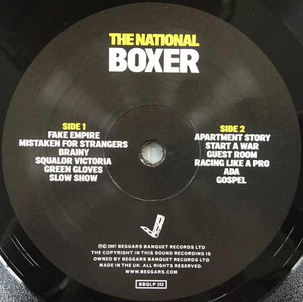 The National - Boxer - Mint- (VG+ cover) LP Record 2007 Beggars Banquet Black Vinyl - Indie Rock