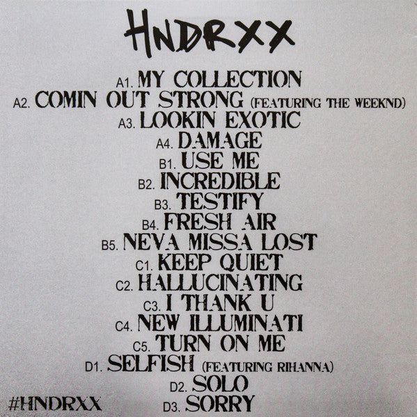 Future - HNDRXX - Mint- 2 LP Record 2017 Europe Unofficial RARE Clear Mixed Vinyl - Hip Hop / Trap