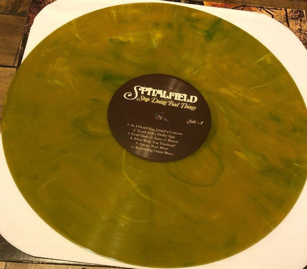 Spitalfield - Stop Doing Bad Things - VG+ LP Record 2011 Robbed The Bank USA Gold w/ Light Blue Vinyl & Insert - Rock / Emo - Shuga Records