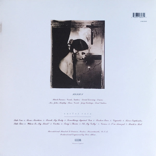 Pixies - Surfer Rosa (1988) - Mint- LP Record 2006 UK 4AD 180 gram Vinyl - Alternative Rock / Indie Rock - Shuga Records