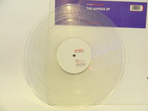Anoesis - The Anoesis EP - VG+ 12" EP Record 1994 D*Fusion UK Clear Vinyl Original - Breakbeat / Breaks / Acid - Shuga Records