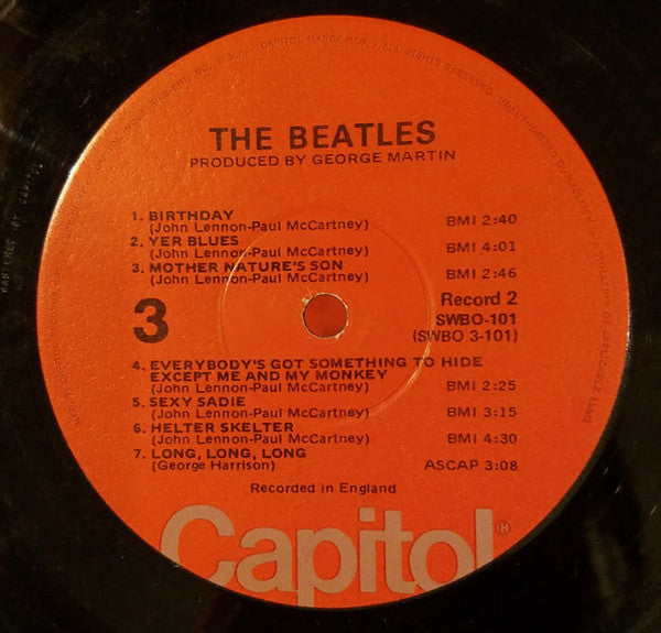 The Beatles - The White Album (1968) - VG 2 LP Record 1976 Capitol USA Orange Label Vinyl, 4x Photos & Poster - Psychedelic Rock / Pop Rock - Shuga Records