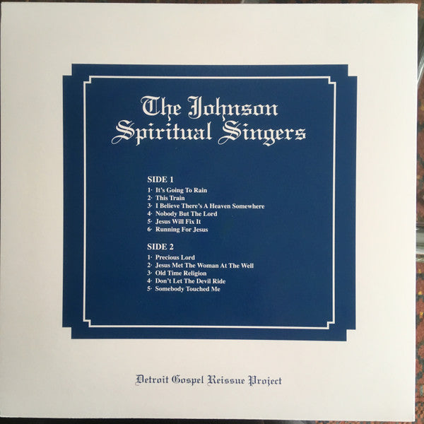 The Johnson Spiritual Singers - Don't Let The Devil Ride (1970s) - New LP Record 2017 Detroit Gospel Reissue Project Third Man Pressing Vinyl - Gospel / Soul / Funk - Shuga Records