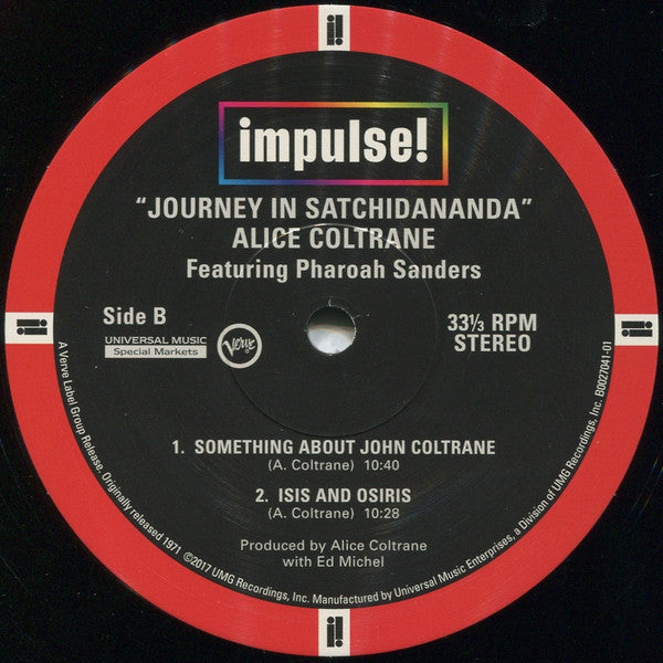 Alice Coltrane Featuring Pharoah Sanders - Journey In Satchidananda (1971) - Mint- LP Record 2017 Impulse! Vinyl Me Please 180 gram Vinyl - Avant-garde Jazz / Modal / Post Bop - Shuga Records