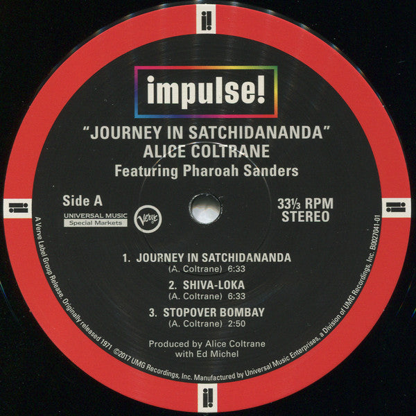 Alice Coltrane Featuring Pharoah Sanders - Journey In Satchidananda (1971) - Mint- LP Record 2017 Impulse! Vinyl Me Please 180 gram Vinyl - Avant-garde Jazz / Modal / Post Bop - Shuga Records