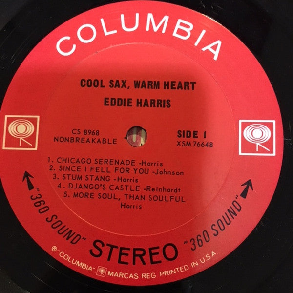 Eddie Harris – Cool Sax Warm Heart - VG LP Record 1964 Columbia USA Vinyl - Jazz / Jazz-Funk
