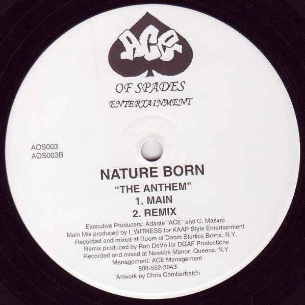 Nature Born - If You Only Knew - VG 12" Single Record 1997 Ace Of Spades USA Original Rare Vinyl - Hip Hop - Shuga Records