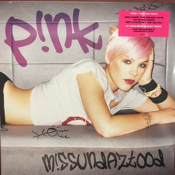 P!NK - M!ssundaztood (2001) - Mint- 2 LP Record 2017 RCA USA Violet Transparent Vinyl - Pop Rock - Shuga Records
