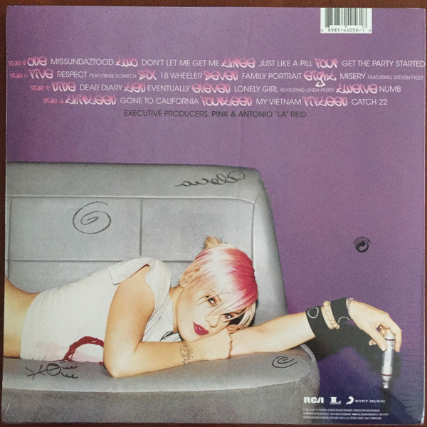 P!NK - M!ssundaztood (2001) - Mint- 2 LP Record 2017 RCA USA Violet Transparent Vinyl - Pop Rock - Shuga Records