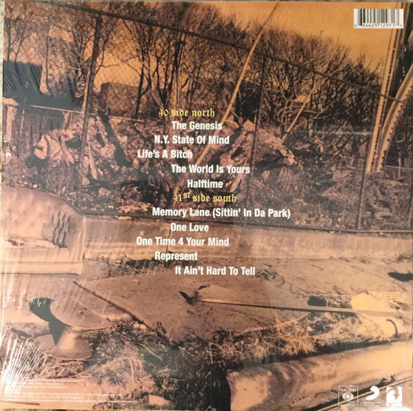 Nas ‎– Illmatic (1994) - Mint- LP Record 2017 Get On Down Newbury Comics Exclusive Clear Vinyl - Hip Hop