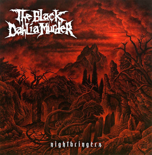The Black Dahlia Murder - Nightbringers - Mint- LP Record 2017 Metal Blade USA Exclusive White with Red Marble Vinyl, Insert, Poster & Numbered - Death Metal - Shuga Records