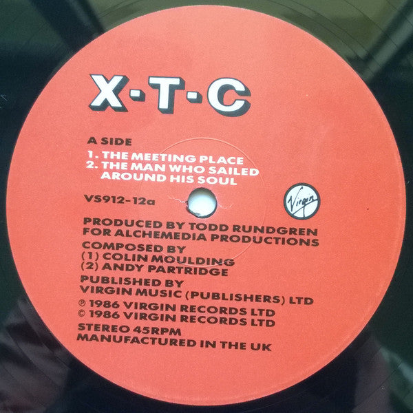 XTC - The Meeting Place - Mint- (VG+ cover) EP 12" Record Virgin UK Vinyl Rare - New Wave Pop Rock