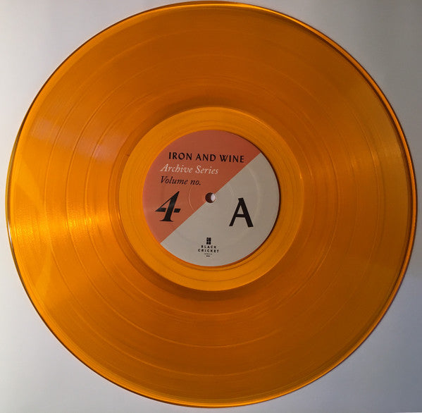 Iron And Wine - Archive Series Volume No. 4 - Mint- (VG+ cover) LP Record Translucent Gold Vinyl - Rock / Soft Rock / Folk