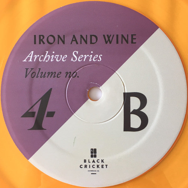 Iron And Wine - Archive Series Volume No. 4 - Mint- (VG+ cover) LP Record Translucent Gold Vinyl - Rock / Soft Rock / Folk