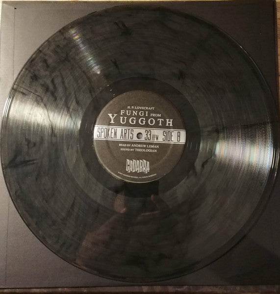 H.P. Lovecraf, Read By Andrew Leman, Sound by Theologian - Fungi From Yuggoth - New (Opened to check variant) LP Record 2017 Cadabra Clear & Black Swirl Vinyl & Insert - Spoken Word - Shuga Records
