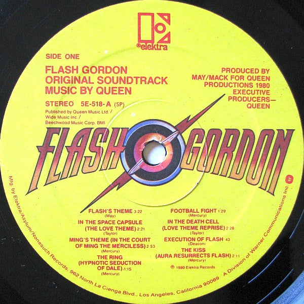 Queen - Flash Gordon (Original Music) - Mint- LP Record 1981 Elektra USA Original Vinyl, Insert & Inner, Shrink with Hype Sticker - Pop Rock / Soundtrack - Shuga Records