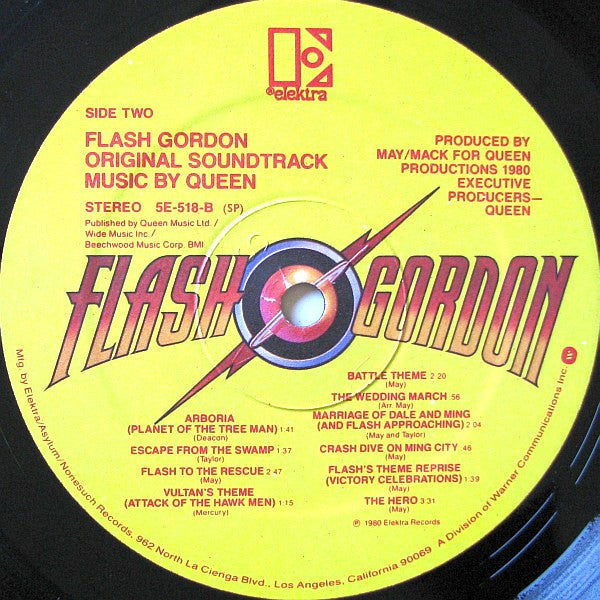 Queen - Flash Gordon (Original Music) - Mint- LP Record 1981 Elektra USA Original Vinyl, Insert & Inner, Shrink with Hype Sticker - Pop Rock / Soundtrack - Shuga Records