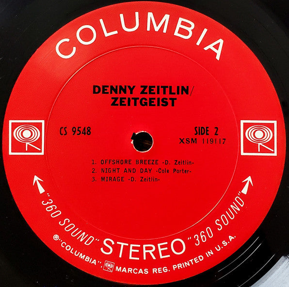 Denny Zeitlin - Zeitgeist - VG+ LP Record 1967 Columbia USA Vinyl - Jazz / Post Bop / Modal - Shuga Records