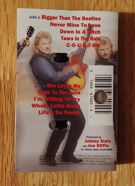 Joe Diffie - Life's So Funny - New Cassette 1995 Epic USA Tape - Country - Shuga Records
