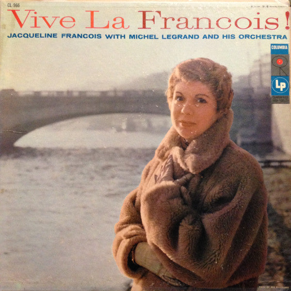Jacqueline François With Michel Legrand And His Orchestra - Vive La Francois ! - VG+ LP Record 1956 Columbia USA Vinyl - Pop / Chanson - Shuga Records