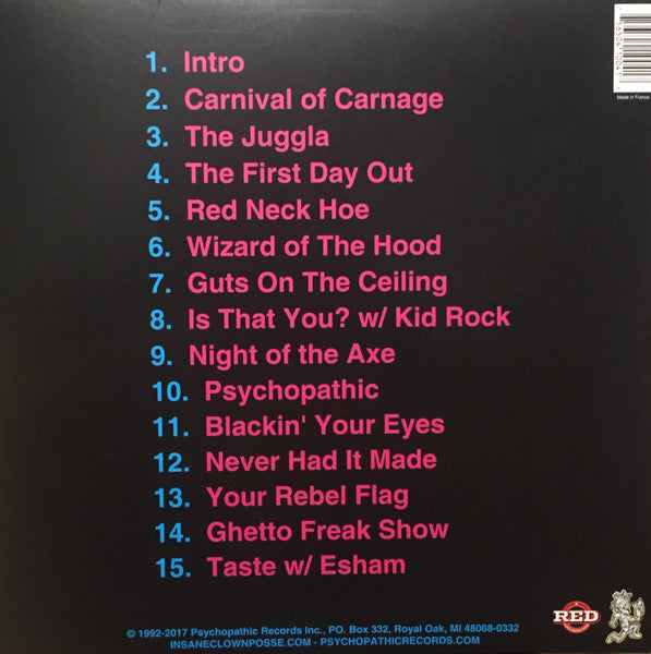 ICP / Insane Clown Posse - Carnival Of Carnage (1992) - Mint- 2 LP Record 2017 Psychopathic USA Black 180 gram Vinyl - Hardcore Hip-Hop / Horrorcore - Shuga Records