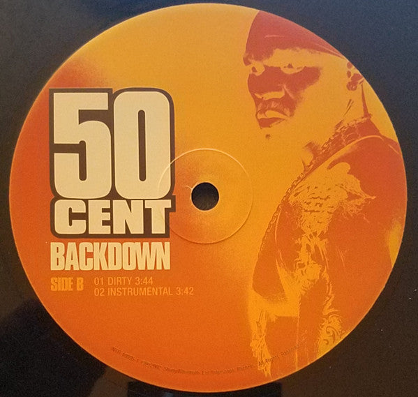 50 Cent - In Da Club / Backdown - VG+ 12" Single Record 2003 Shady Aftermath G Unit USA Promo Vinyl - Hip Hop / Pop Rap / Gangsta - Shuga Records