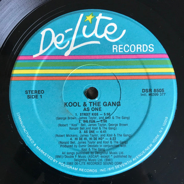 Kool & The Gang - As One - VG+ LP Record 1982 De-Lite USA Original Vinyl & Insert - Funk / Disco - Shuga Records