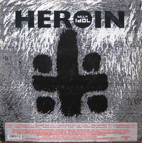 Billy Idol - Heroin - New 2x 12" EP Record 1993 Chrysalis USA White Vinyl - Acid House / Techno / Hard Trance - Shuga Records