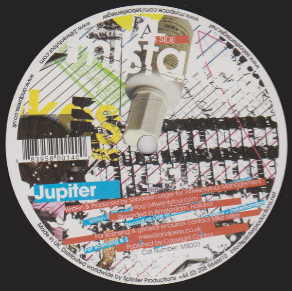 Sebastien Leger - Venus - New 12" Single Record 2007 Mistakes Music Vinyl - Tech House - Shuga Records