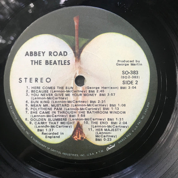 The Beatles – Abbey Road - VG+ LP Record 1969 Apple RARE LA Press w/Capitol rim text - Shuga Records