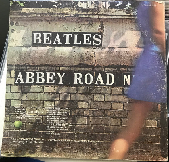 The Beatles – Abbey Road - VG+ LP Record 1969 Apple RARE LA Press w/Capitol rim text - Shuga Records