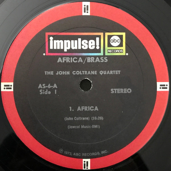 John Coltrane Quartet - Africa / Brass (1961) - VG+ LP Record 1972 Impulse! USA Vinyl (Red & Black Labels) - Free Jazz / Bop / Modal - Shuga Records