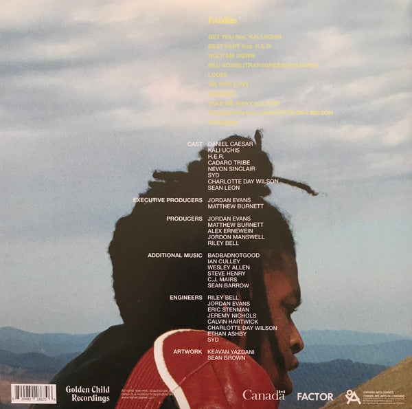 Daniel Caesar - Freudian - Mint- (VG cover) LP Record 2017 Golden Child Canada Blue Vinyl RARE Original - R&B / Neo Soul