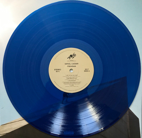 Daniel Caesar - Freudian - Mint- (VG cover) LP Record 2017 Golden Child Canada Blue Vinyl RARE Original - R&B / Neo Soul