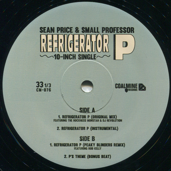 Sean Price & Small Professor - Refrigerator P - Mint- 10" Single Record Store Day Black Friday 2017 Coalmine USA RSD Vinyl - Hip Hop - Shuga Records