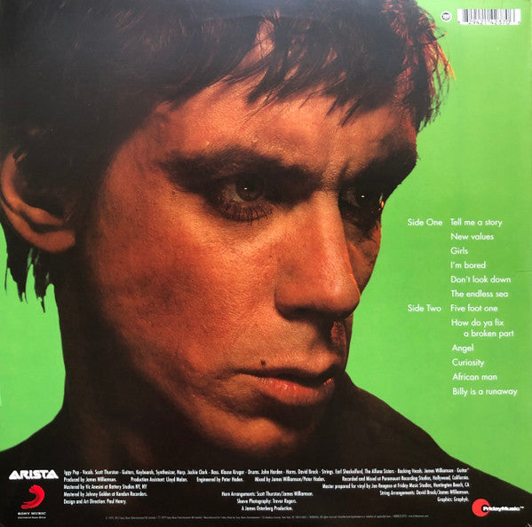 Iggy Pop - New Values (1979) - New LP Record Store Day Black Friday 2017 Friday Music RSD 180 gram Blue with Black & Green Swirl Vinyl Poster - Garage Rock / Glam - Shuga Records