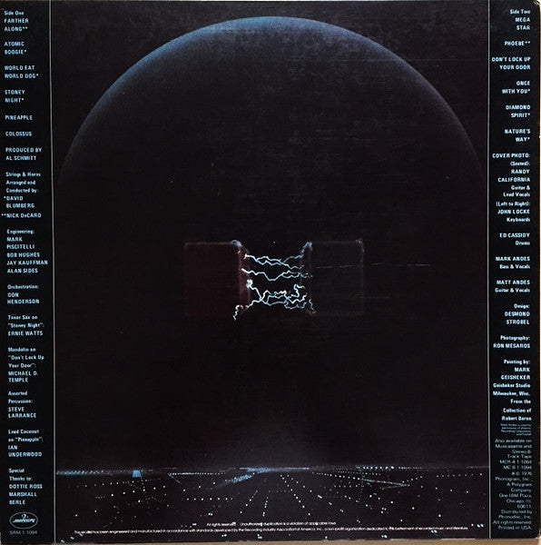 Spirit - Farther Along - Mint- LP Record 1976 Mercury USA Original Vinyl & Insert - Psychedelic Rock - Shuga Records