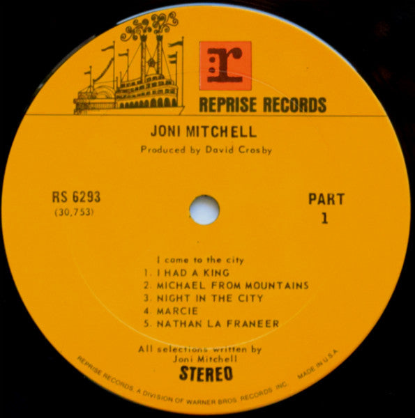 Joni Mitchell ‎– Ladies Of The Canyon - VG+ LP Record 1970 Reprise USA Vinyl - Soft Rock / Folk Rock