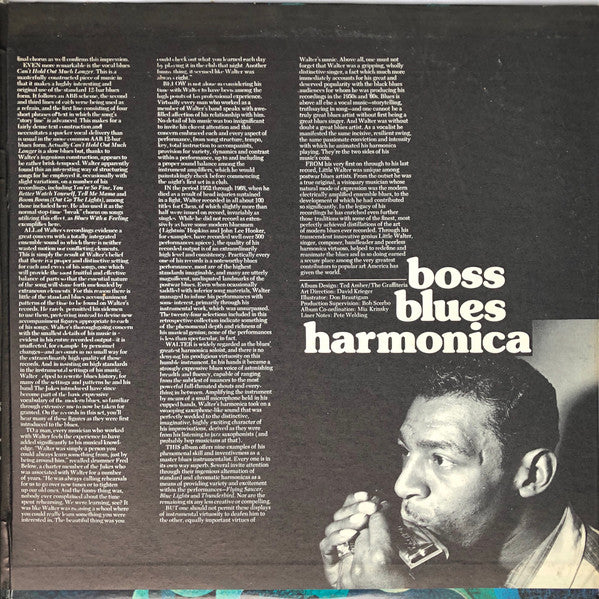 Little Walter - Boss Blues Harmonica - VG+ 2 LP Record 1972 Chess USA Original Vinyl - Harmonica Blues - Shuga Records