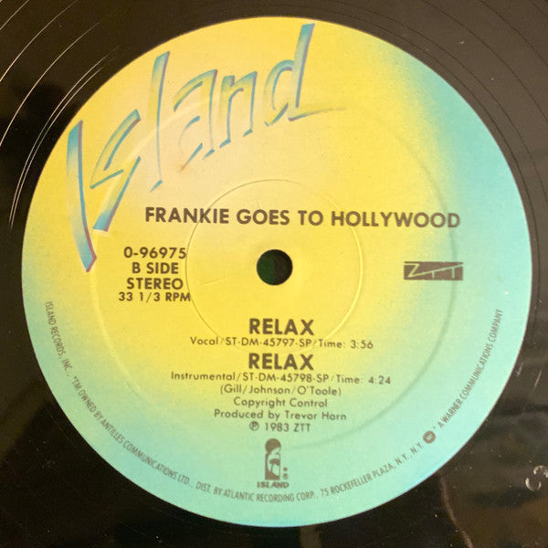 Frankie Goes To Hollywood - Relax - VG+ 12" Single Record 1983 Island USA Original Vinyl - Synth-pop - Shuga Records