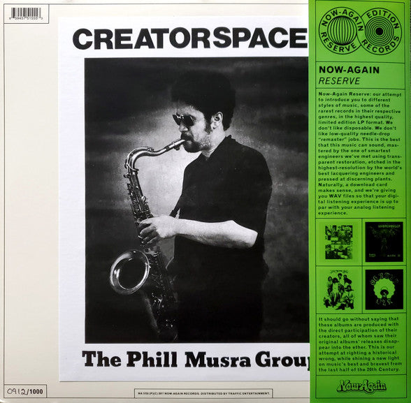 Michael Cosmic & Phill Musra Group - Peace In The World / Creator Spaces (1970s) - New 2 LP Record 2017 Now-Again USA Vinyl & Numbered - Free Jazz / Avant-garde Jazz - Shuga Records