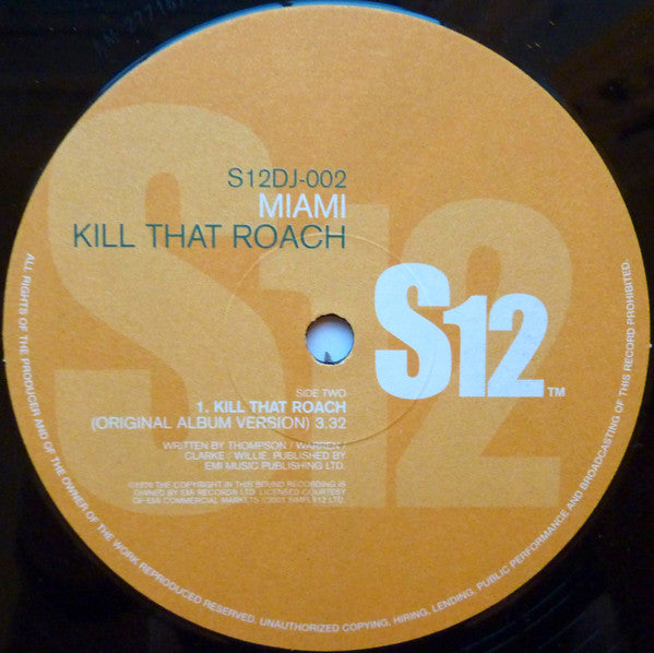 Gwen McCrae / Miami - All This Love That I'm Giving / Kill That Roach - VG+ 12" Single Record 2001 UK S12 Vinyl - Funk / Disco - Shuga Records