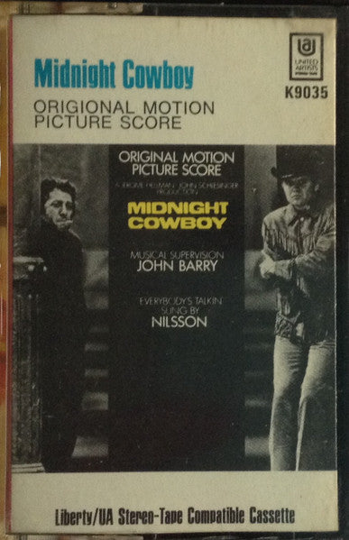 Various - Midnight Cowboy (Original Motion Picture Score) - VG Cassette United Artists Tape - Soundtrack - Shuga Records