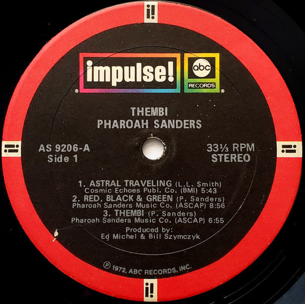 Pharoah Sanders - Thembi (1971) - VG+ (VG- cover) LP Record 1972 Impulse! ABC USA Original Vinyl - Free Jazz / Free Improvisation / Soul-Jazz - Shuga Records