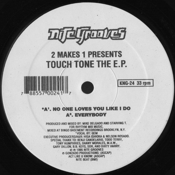 2 Makes 1 - Touch Tone The E.P. - Mint- 12" Single Record 1995 Nite Grooves USA Vinyl - House / Deep House - Shuga Records