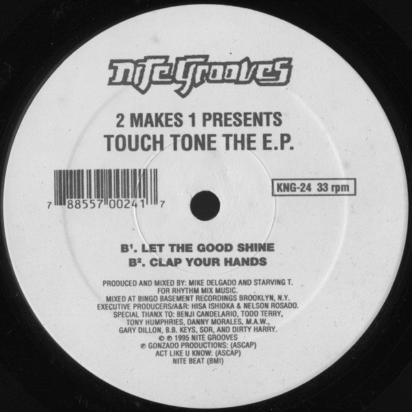 2 Makes 1 - Touch Tone The E.P. - Mint- 12" Single Record 1995 Nite Grooves USA Vinyl - House / Deep House - Shuga Records