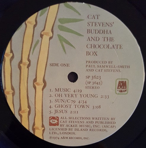 Cat Stevens - Buddha And The Chocolate Box - VG LP Record 1974 A&M USA Vinyl - Pop Rock / Folk Rock - Shuga Records