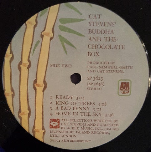 Cat Stevens - Buddha And The Chocolate Box - VG LP Record 1974 A&M USA Vinyl - Pop Rock / Folk Rock - Shuga Records
