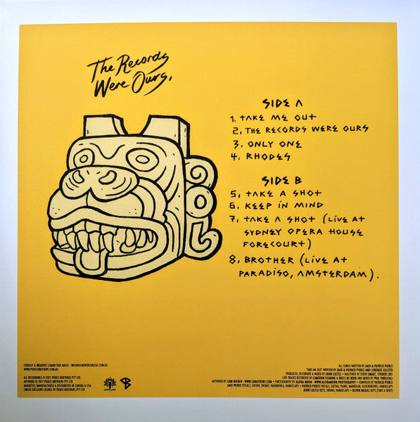 Pierce Brothers - The Records Were Ours - Mint- EP Record 2017 Lemon Tree Music Australia Black Vinyl & Download - Rock / Folk Rock - Shuga Records